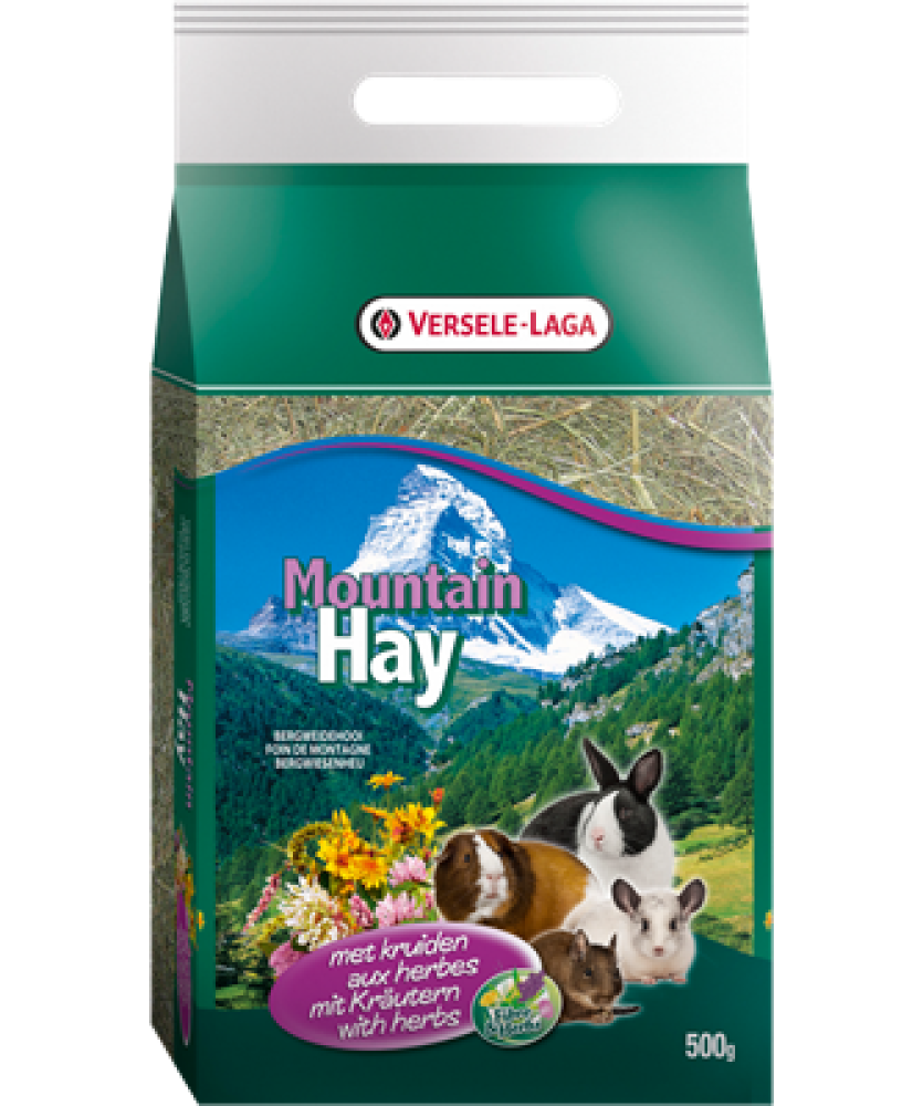 فيرسل لاقا ماونتن هاي فرشة عشبية لأقفاص الأرانب والهامستر اعشاب طازجة Versele-Laga Mountain hay with HERBS For Rodents