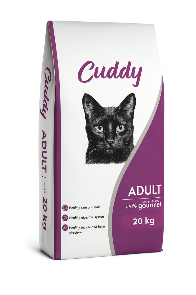 اكل جاف قطط دجاج ولحم وسمك20كیلو Cuddy - Dry food Adult cat