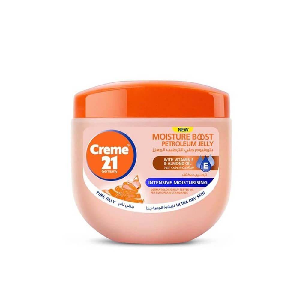 21 Petroleum Jelly Cream Moisturizing Enriched with Vitamin E and Almond Oil - 300 ml