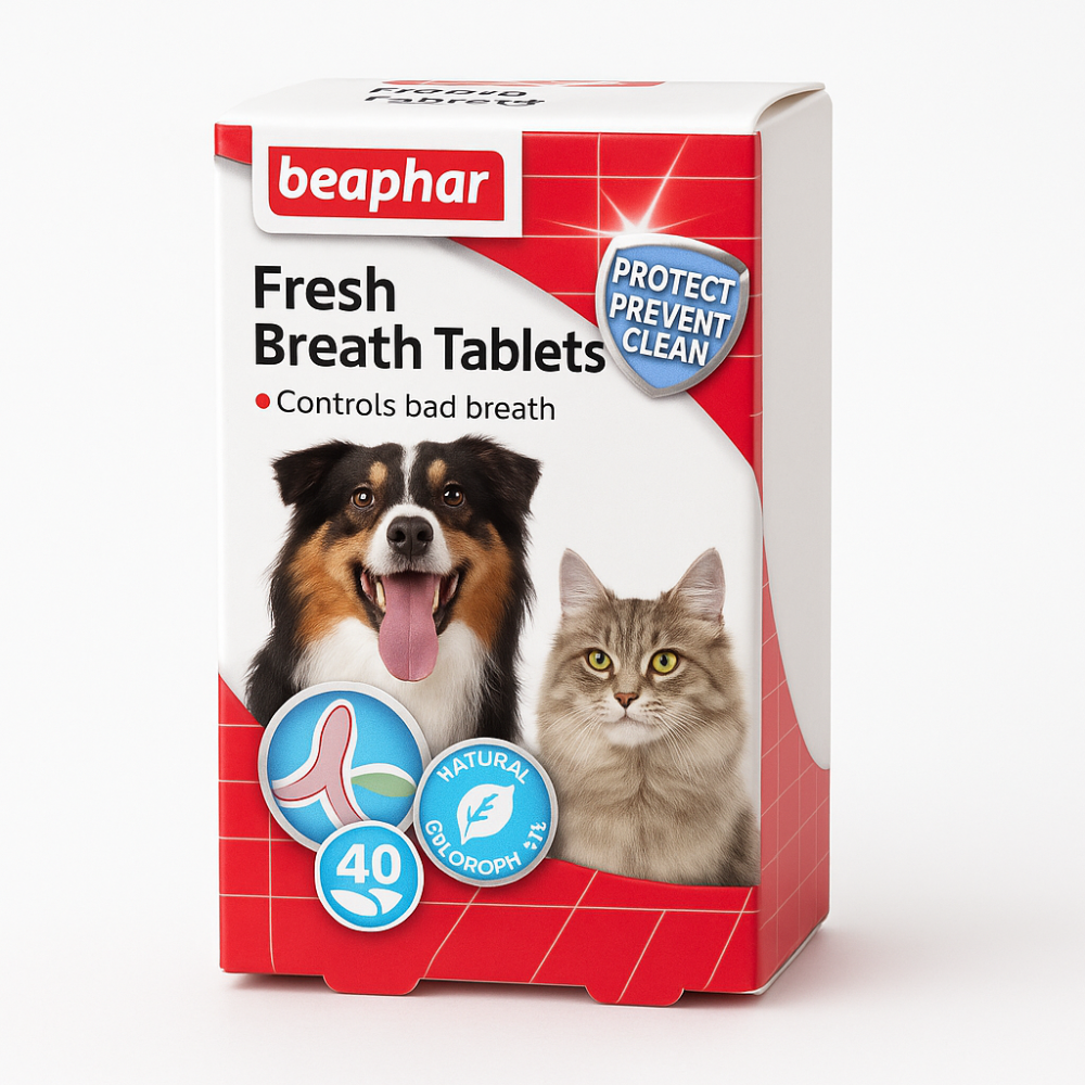 بيفار اقراص لنفس منتعش 40 قرص Beaphar Fresh Breath 40 Tablets