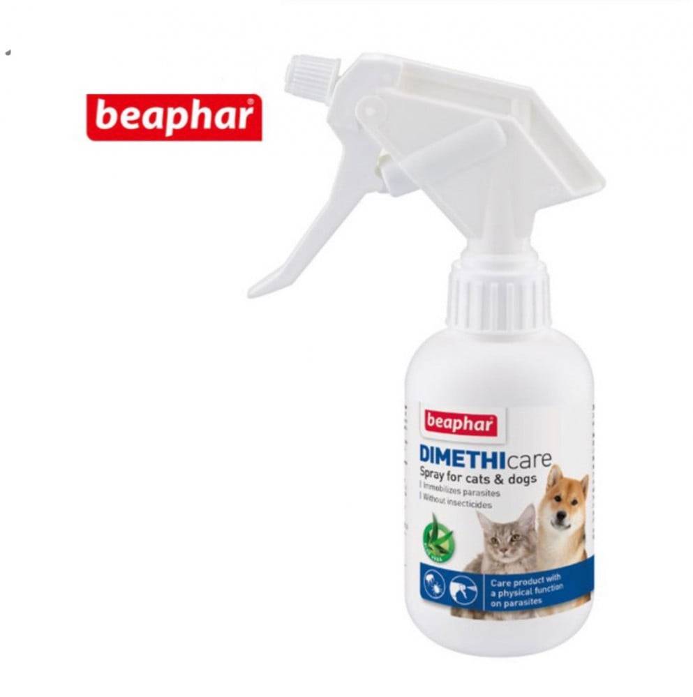 بيفار ديماثي كير بخاخ طارد الحشرات التخلص من العث والبراغيث والقراد Beaphar Dimethicare Flea&Tick Spray 250ml
