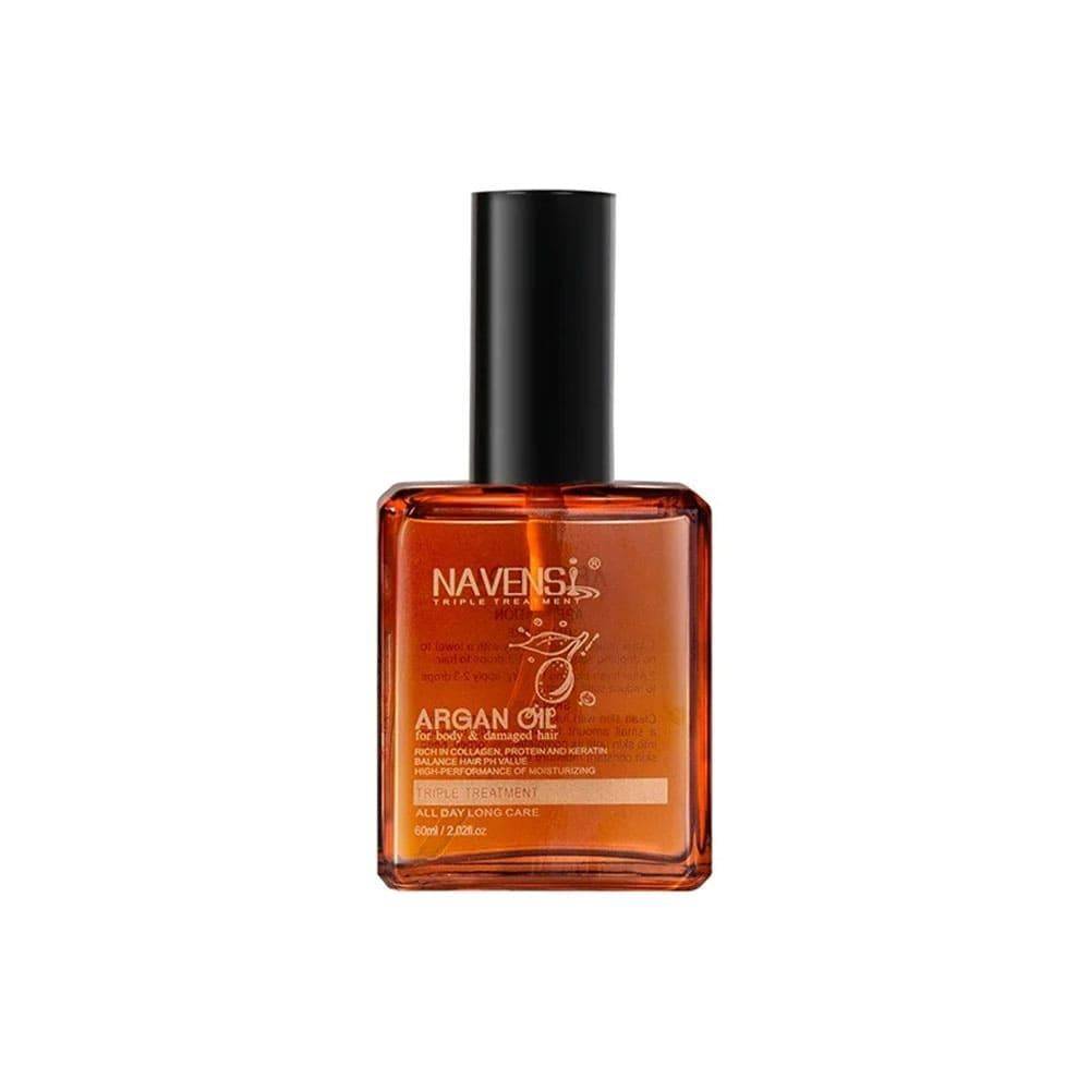 Navinsi Argan Oil with Vitamin E for body and damaged hair - 60 ml