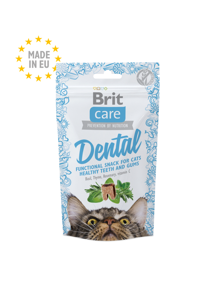 بريت كير مكافأة قطط وجبة خفيفة للعناية بالأسنان Brit Care Cat Snack Dental