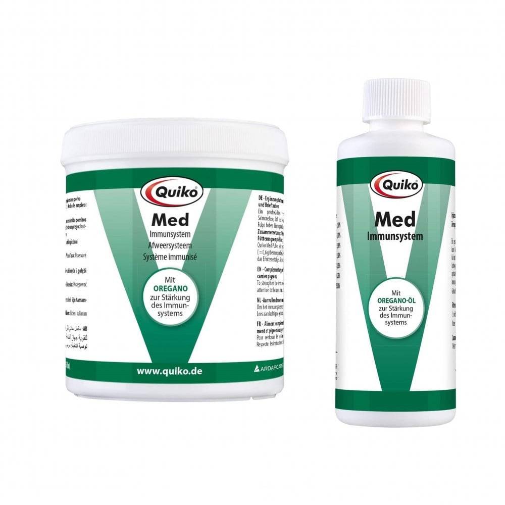 كويكو مضاد حيوي للطيور بالأوريجانو علاج البكتيريا المعوية + المناعة الطبيعية للطيور Quiko Med Supplementary feed with Oregano for Pet birds