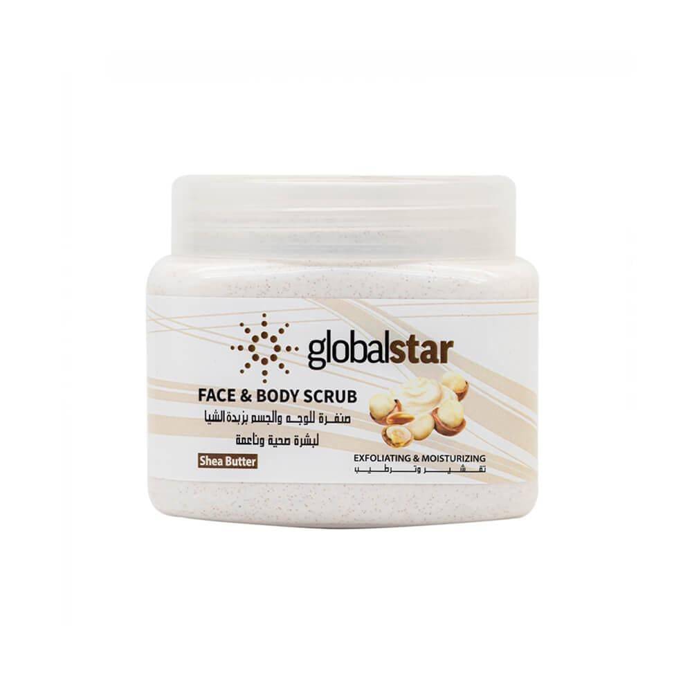 Global Star Shea Butter Face and Body Scrub - 500 ml
