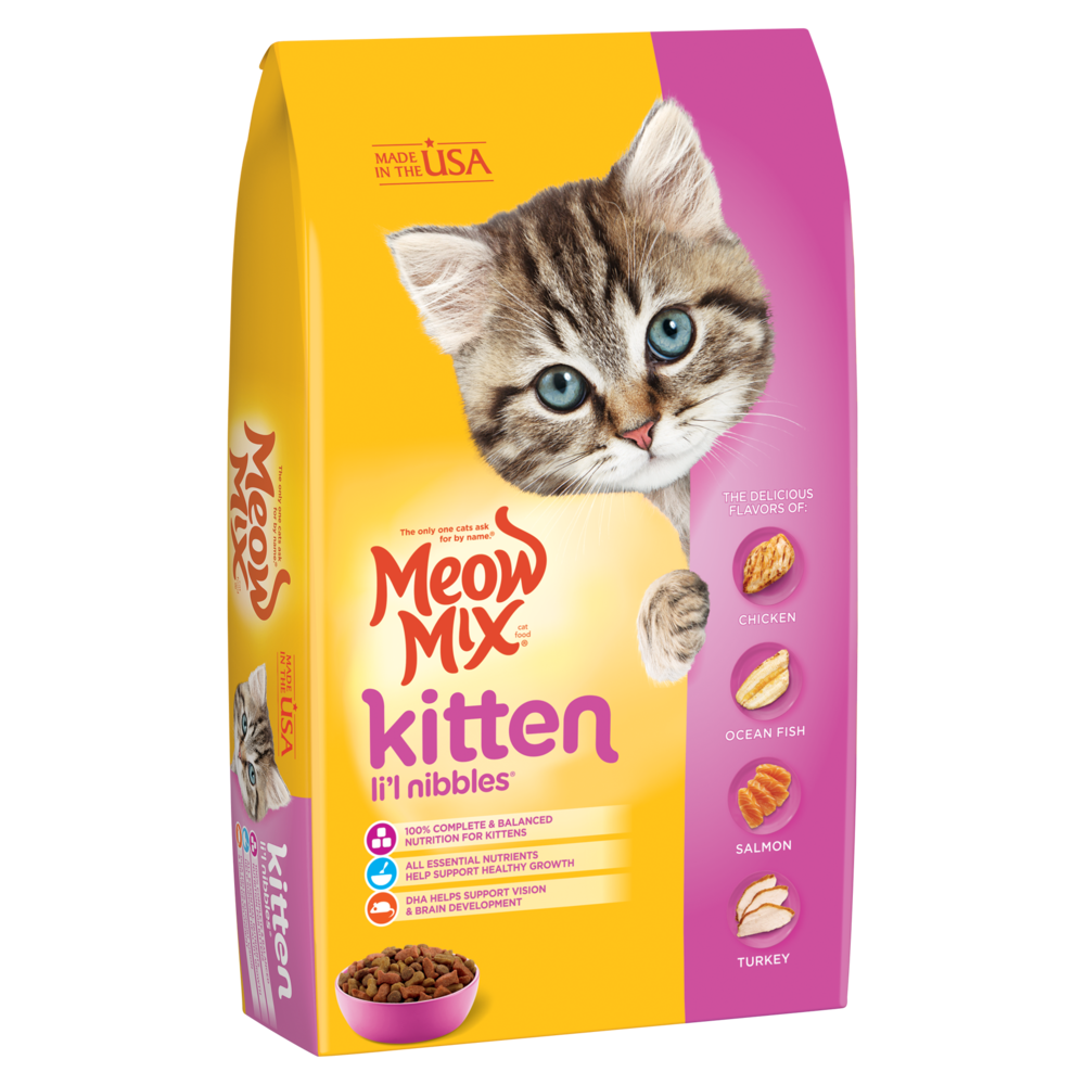 مياو مكس طعام جاف للقطط الصغيرة Meow Mix Kitten Li'l Nibbles