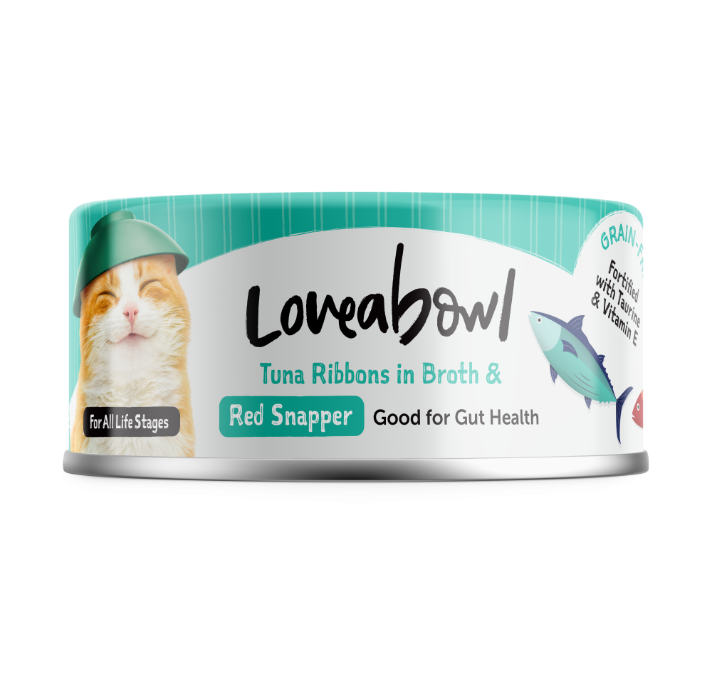 لاف اباول شرايح التونا في المرق مع سمك النهاش الاحمر Loveabowl Tuna Ribons i n Broth RED SNAPPER