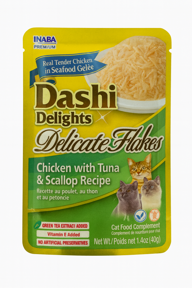 Inaba Dashi Delight Delicate Flakes Chicken With Tuna Scallop Recipe 40G