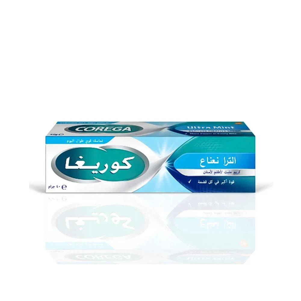 كوريغا كريم تثبيت أطقم الأسنان ألترا نعناع – 40 جم