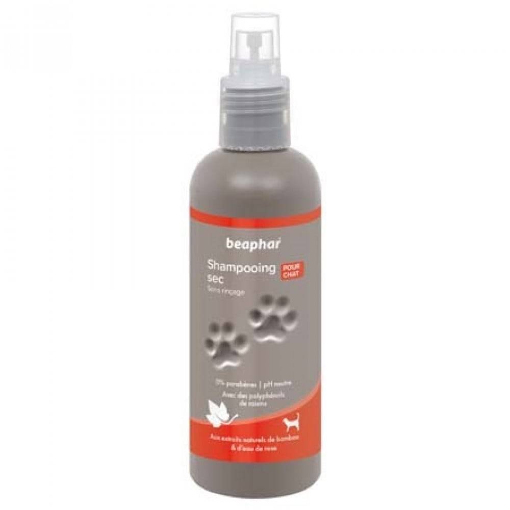 بيفار بخاخ شامبو جاف للاستخدام الفوري بخلاصة ماء الورد Beaphar Shampooing sec premium pour chat