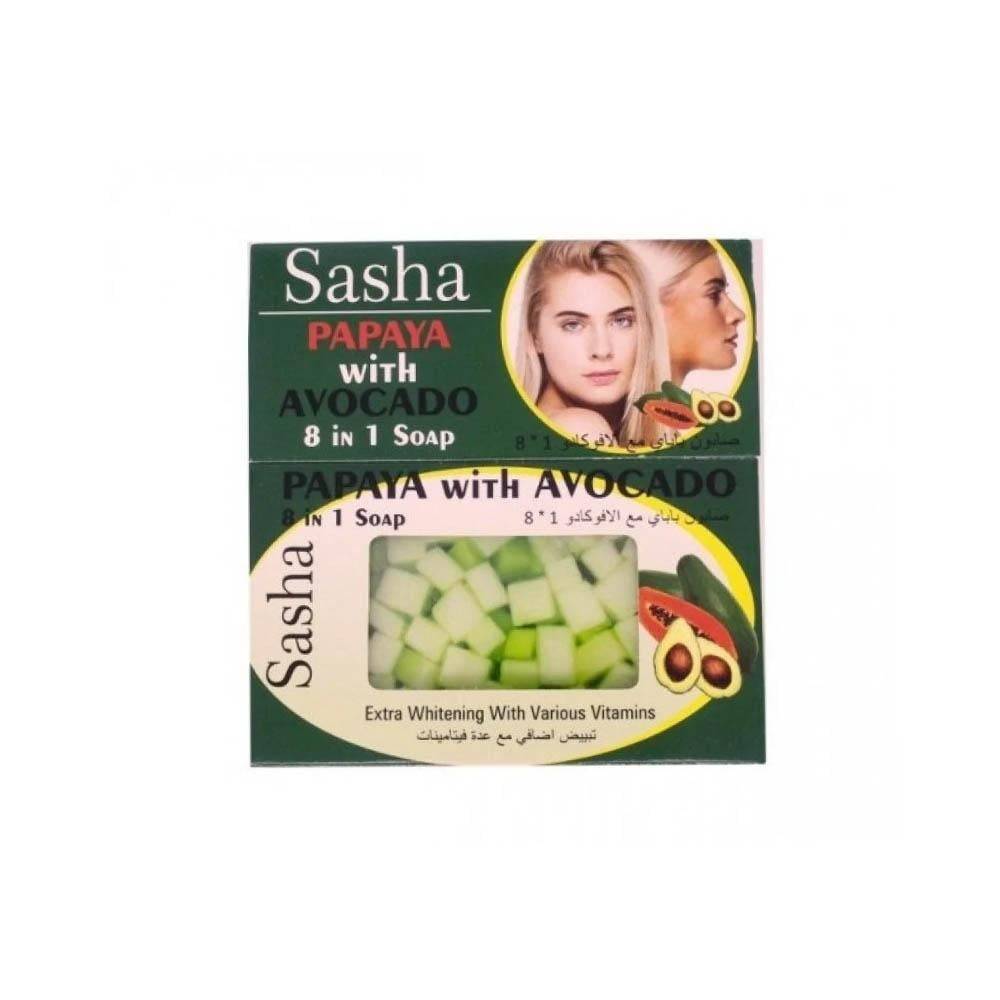 Sacha Papaya & Avocado 8 in 1 Skin Soap - 135 gm