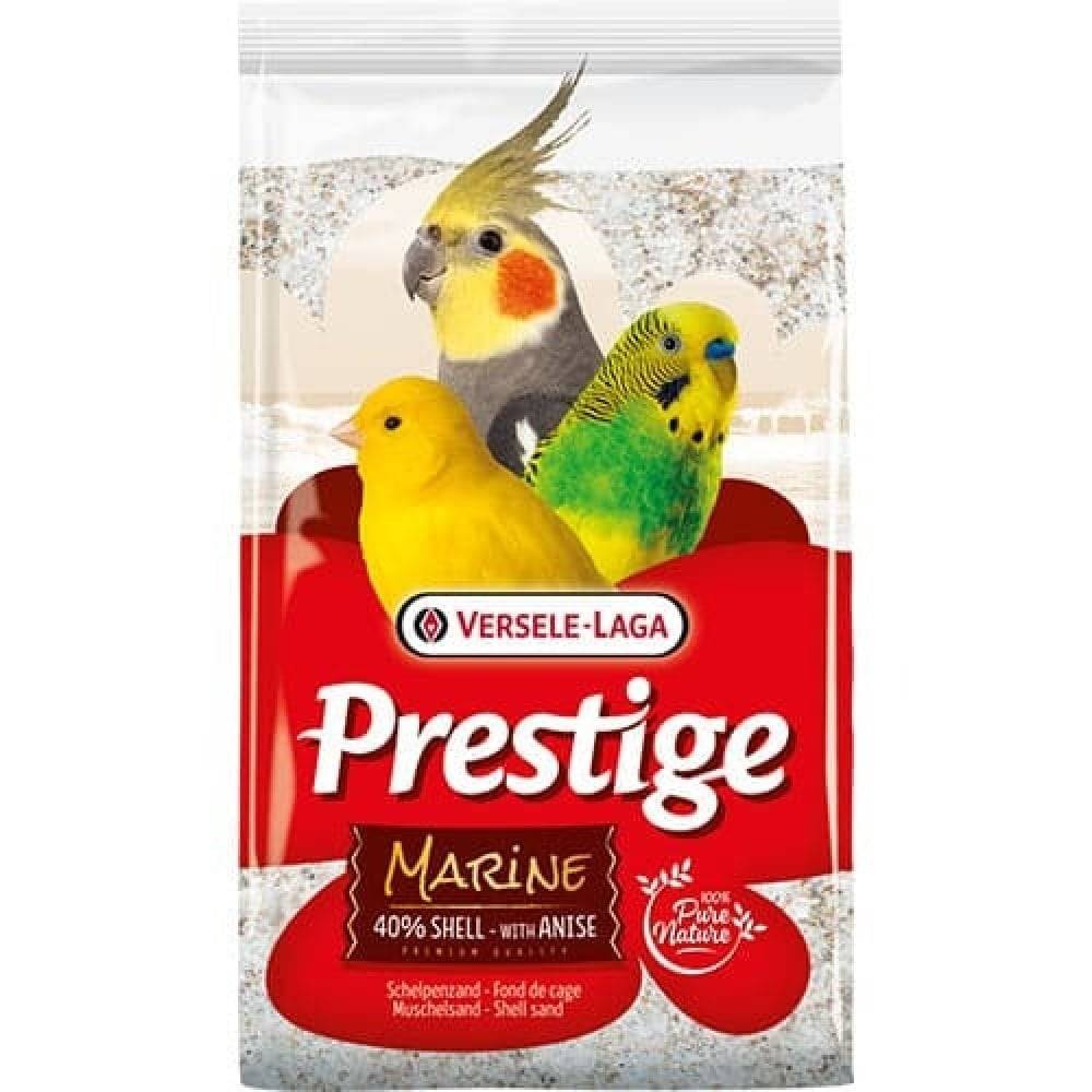 فيرسل لاقا برستيج رمل بحري مع اليانسون رمل طيور الزينة Versel-Laga Prestige Marine 40% Shell with Anise -White