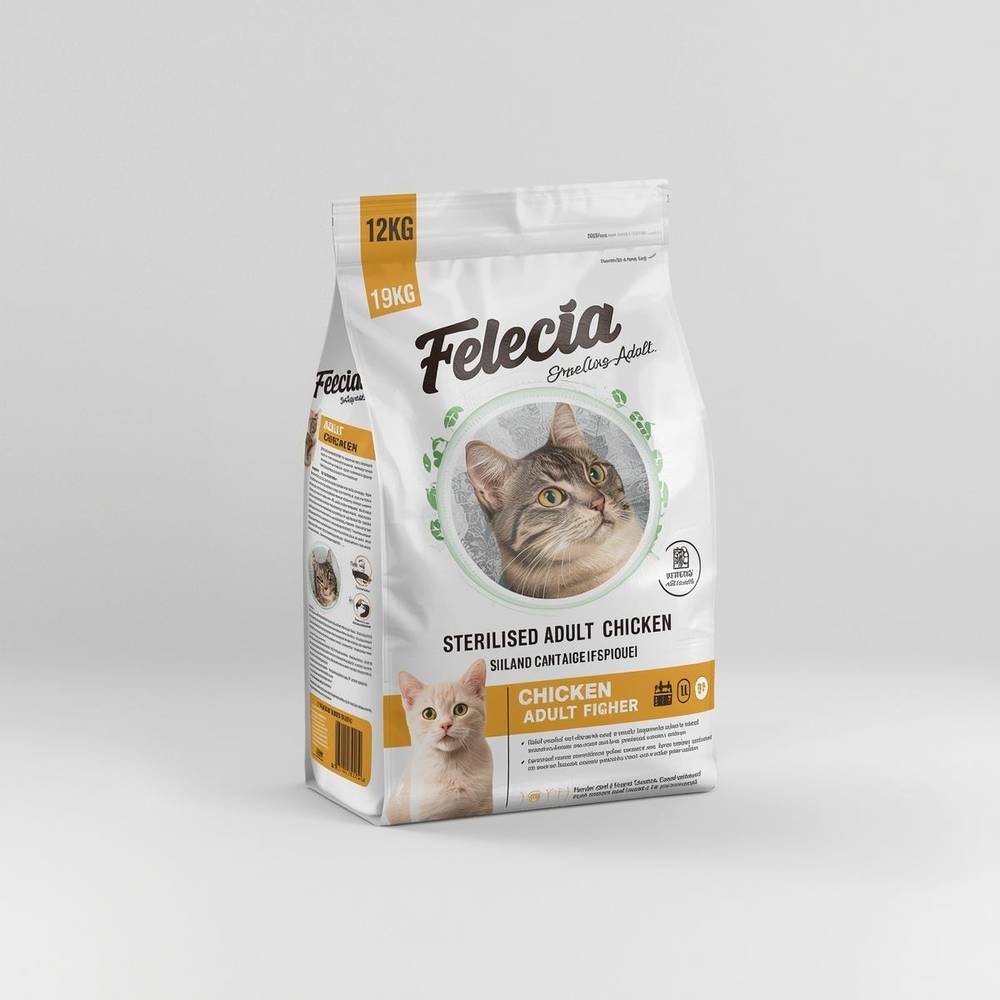 Felicia - Adult Sterilised Cat Dry Food with Chicken - 12kg