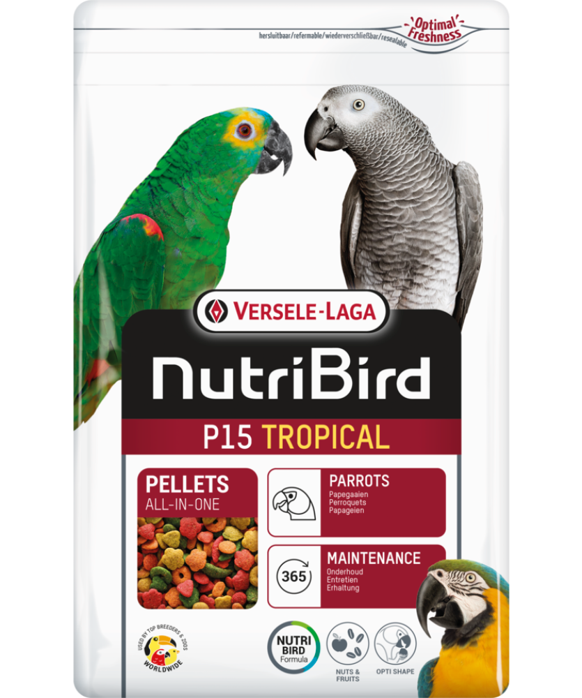 فيرسل لاقا تروبيكال - زوبريم الببغاء بالفواكه الاستوائية VERSELE-LAGA NutriBird P15 TROBICAL