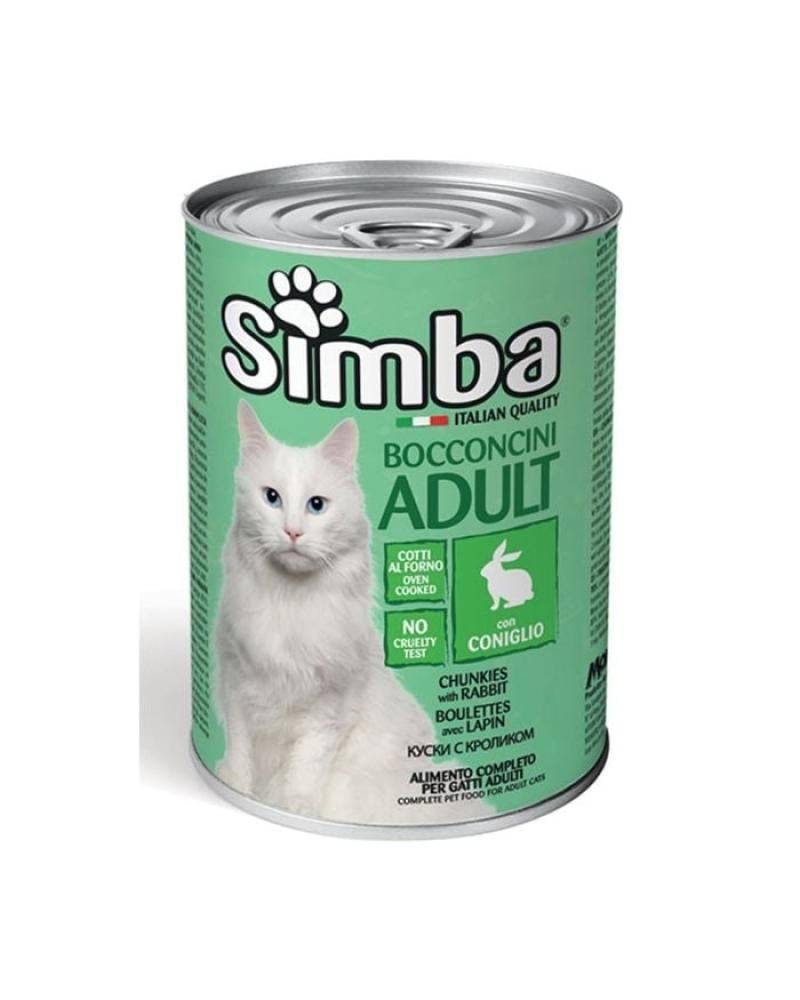 سيمبا كات بقطع لحم الارانب الطازج بالمرق 415 جرام Simba cat Chunkies with Rabbit 415g