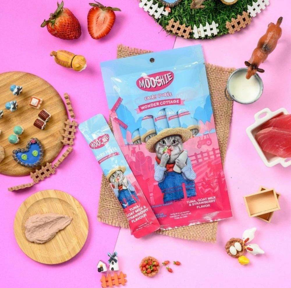 Moochie Fairy Pur E Wonder Cottage Tuna Strawberry With Got Milk Flavour