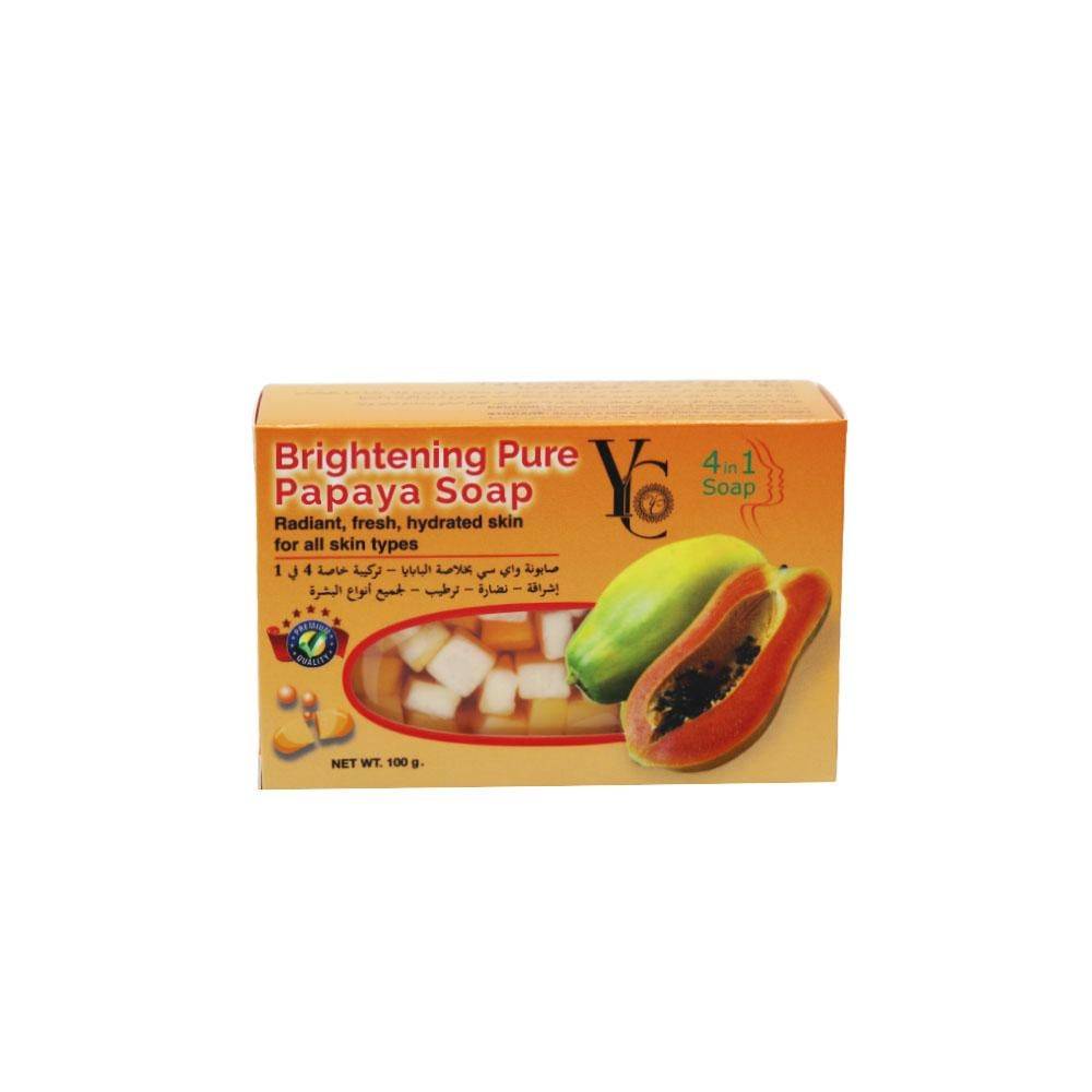 YC Pure Herbal Papaya Soap 4 in 1 - 100 gm