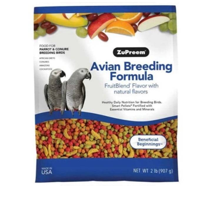 زوبريم فروت بلند للببغاء الكاسكو والكنيور - خليط الفواكه لتغذية صحية Zupreem Fruitblend Parrots & Conures Breeder Diet