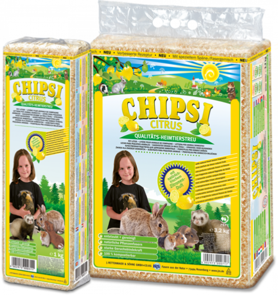 شيبسي نشارة خشب فرشة للأرانب والوبر والهامستر نكهة الليمون Chipci Citrus Pet Bedding Wood Chip Litter Lemon