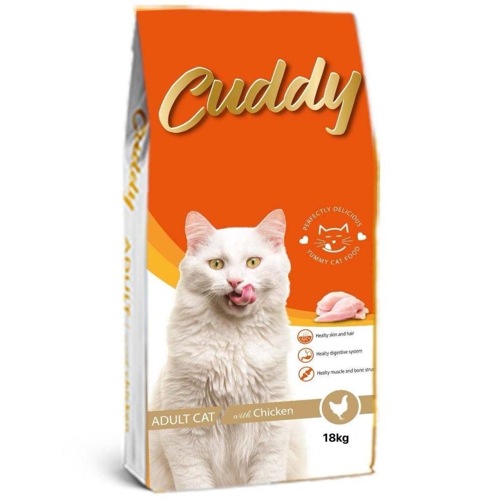 اكل جاف قطط دجاج 18كیلو Cuddy - Dry food Adult cat