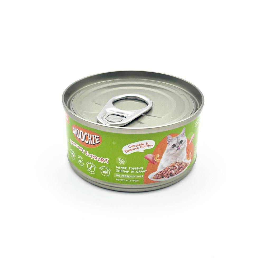 موتشي تونة مع الروبيان بالصلصة 85 غرام Moochie Mince Topping Shrimp in Gravy