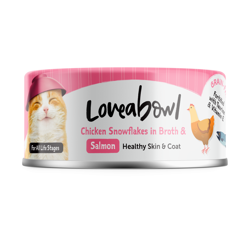 Loveabowl Chicken Snowflakes In Broth Salmon