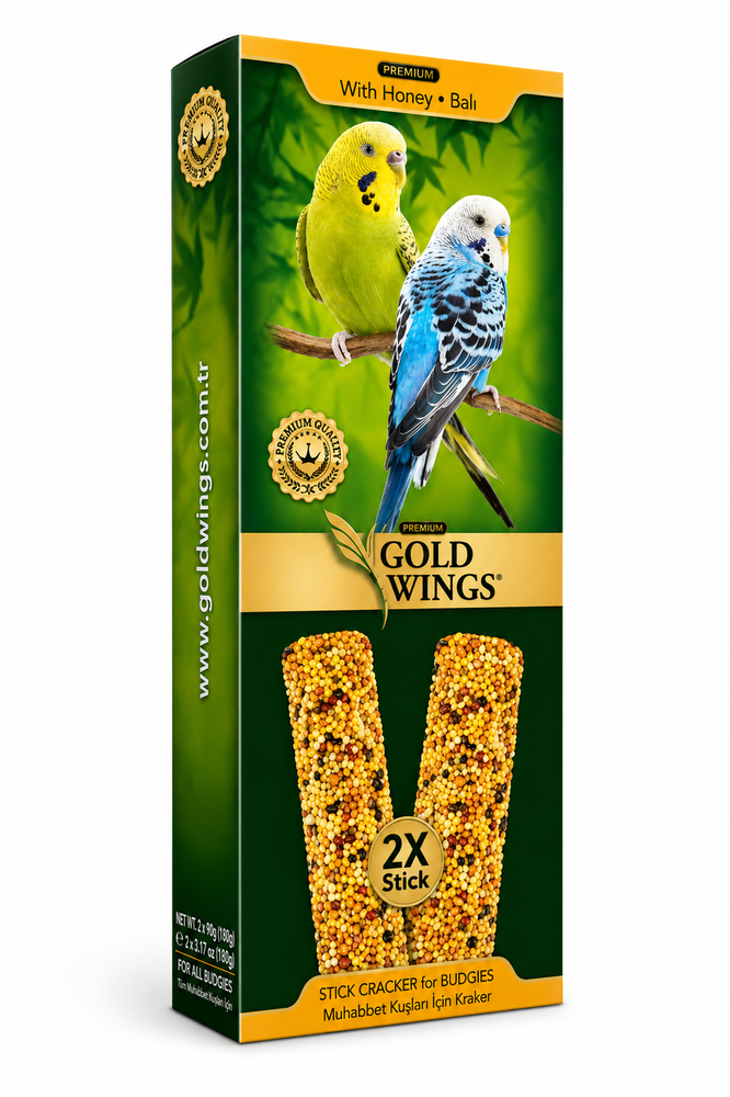 Gold Wings Premium - Honey Sticks for Canaries - 2 Pieces