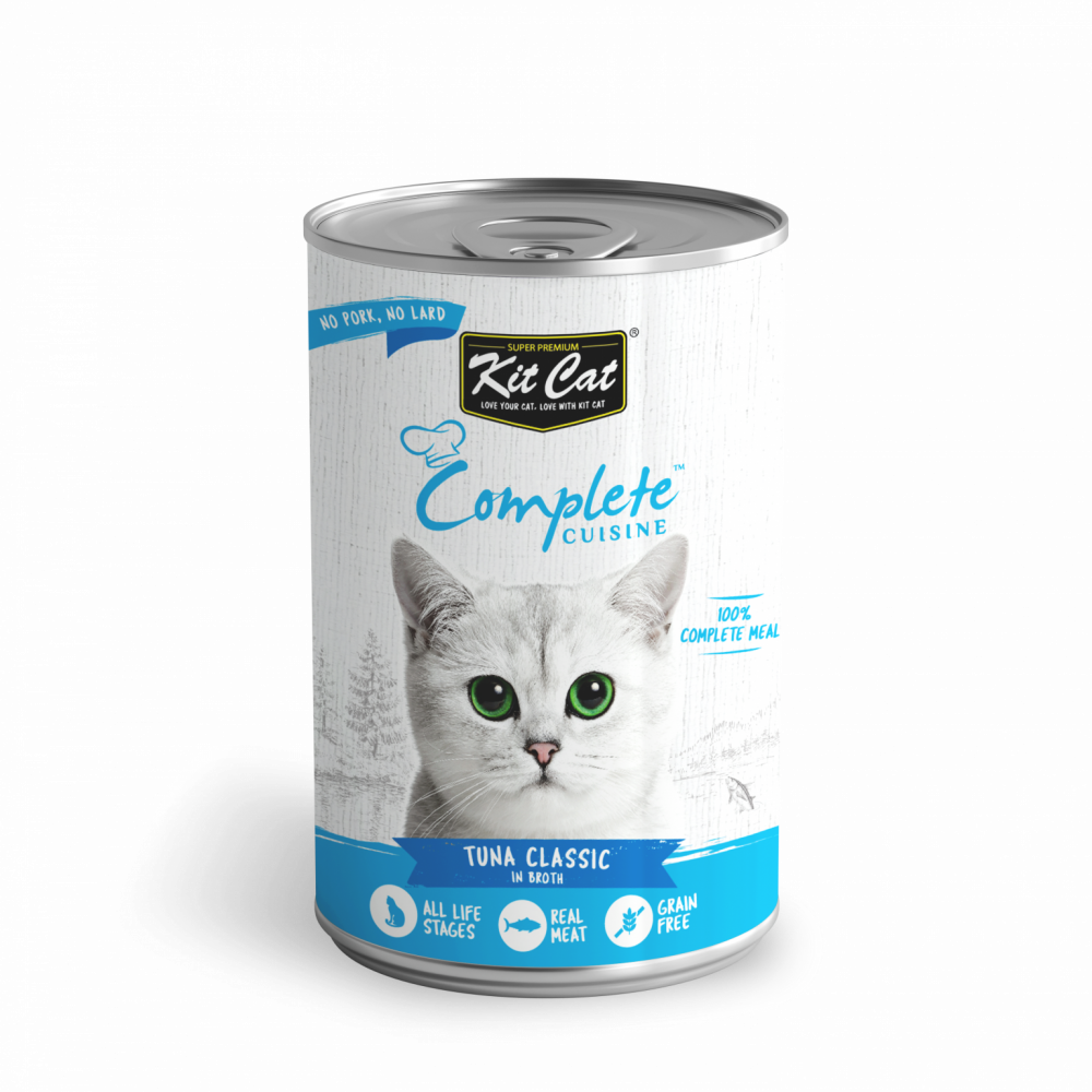 كت كات وجبة كاملة بالتونا في المرق 150غ Kit Cat Complete Cuisine Tuna Classic In Broth 150g