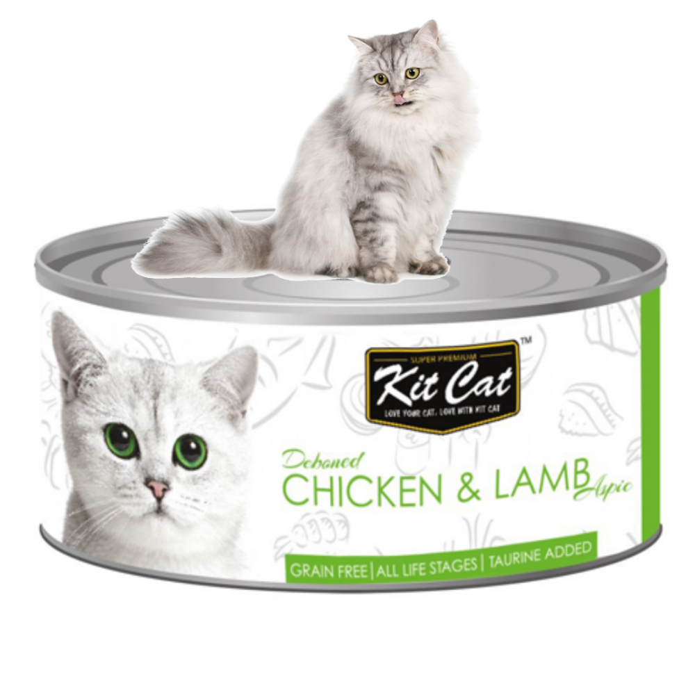 Kit Cat Deboned Chicken With Lamb Toppers 80G