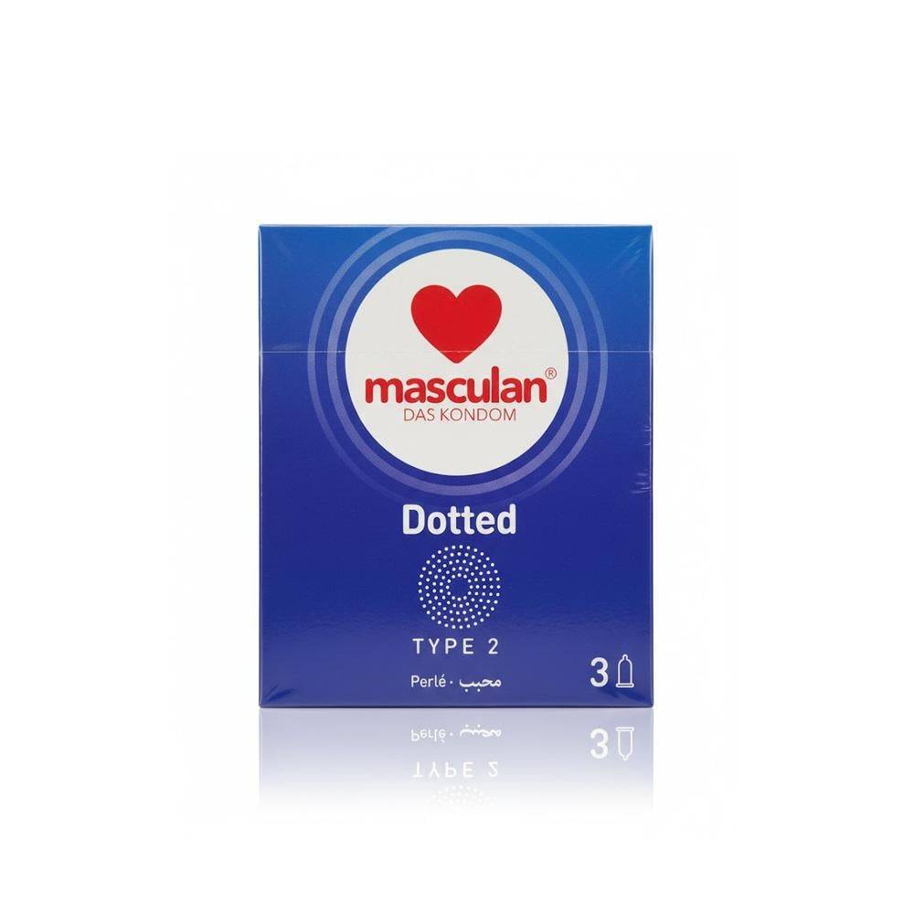 Masculan granulated condoms type 2 - 3 pieces