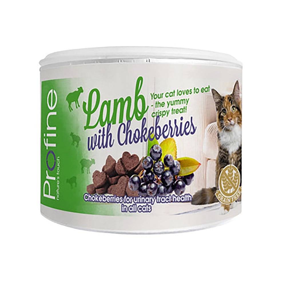 بروفاين وجبة خفيفة مقرمشة للقطط بلحم الخروف وتوت الارنوبة 50غ Profine Cat Crunchy Snack Lamp and chokeberries Berry 50g