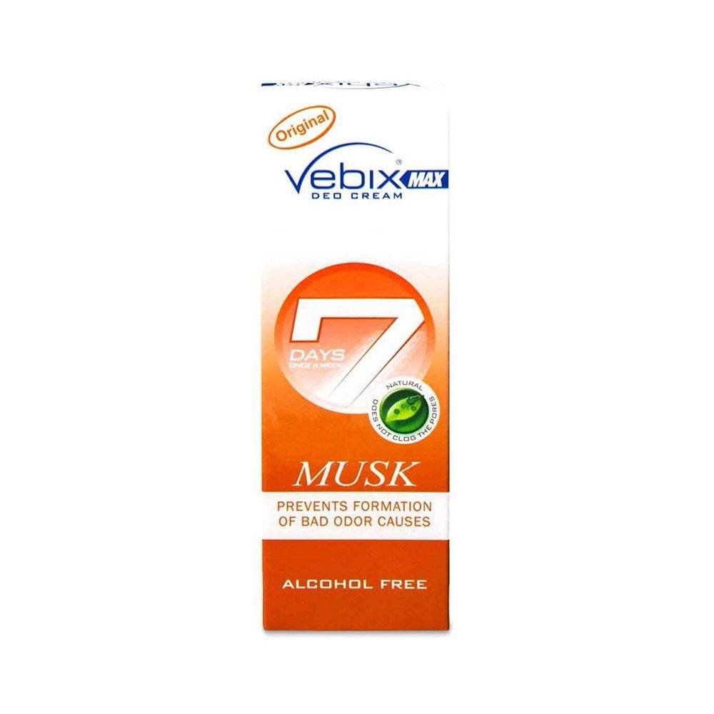 Vebix Max Deo Deodorant Cream with Musk Scent - 25 ml