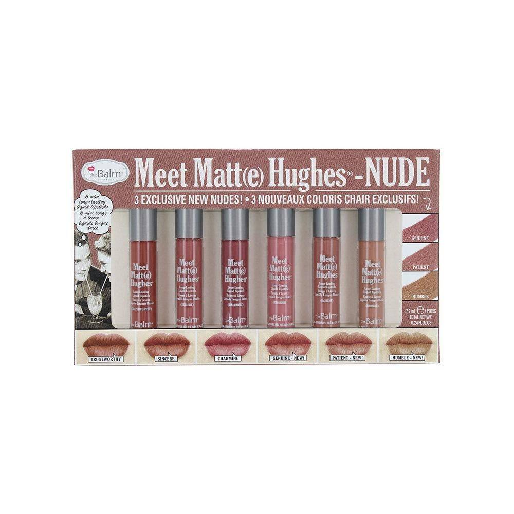 The Balm Meet Matte Hughes Nude Liquid Lipstick, Set of 6 Pieces