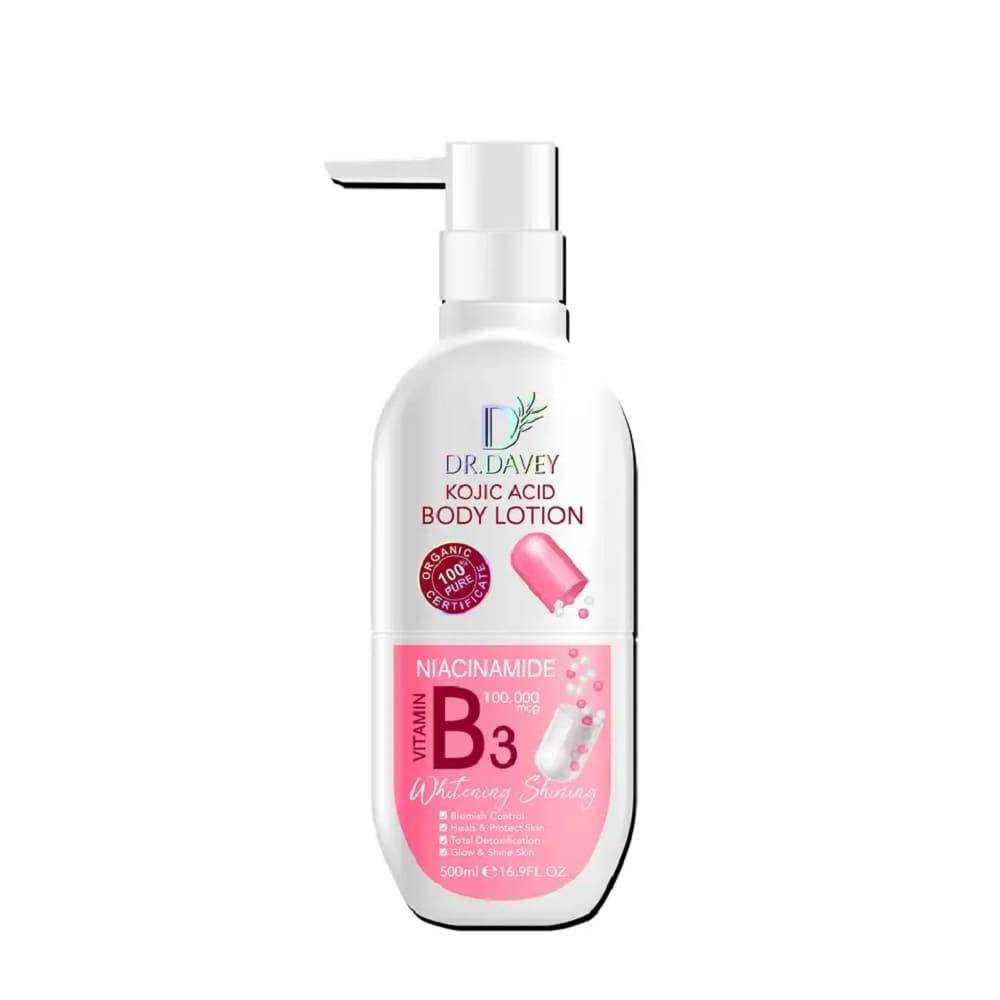 Dr. Davey Whitening & Moisturizing Body Lotion with Kojic Acid - 500 ml