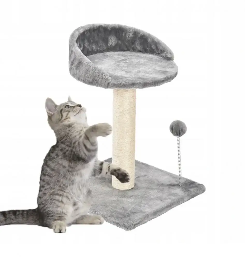 خداشة قطط على شكل مقعد 2في1 عمود خدش مع سرير Cat Scratching cat tree