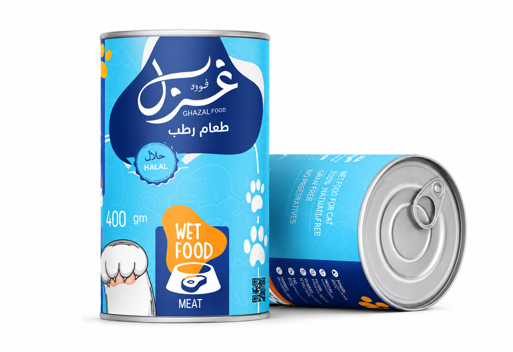 Ghazal Soft Cat Food – Meat Flavor 400g