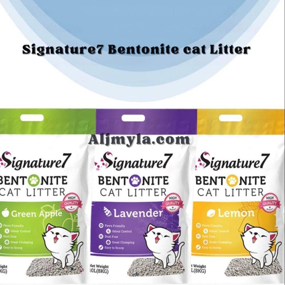 سيقنتشر 7 رمل البنتونيت رمل قطط - روائح طبيعية Signature 7 Bentonite Cat Litter