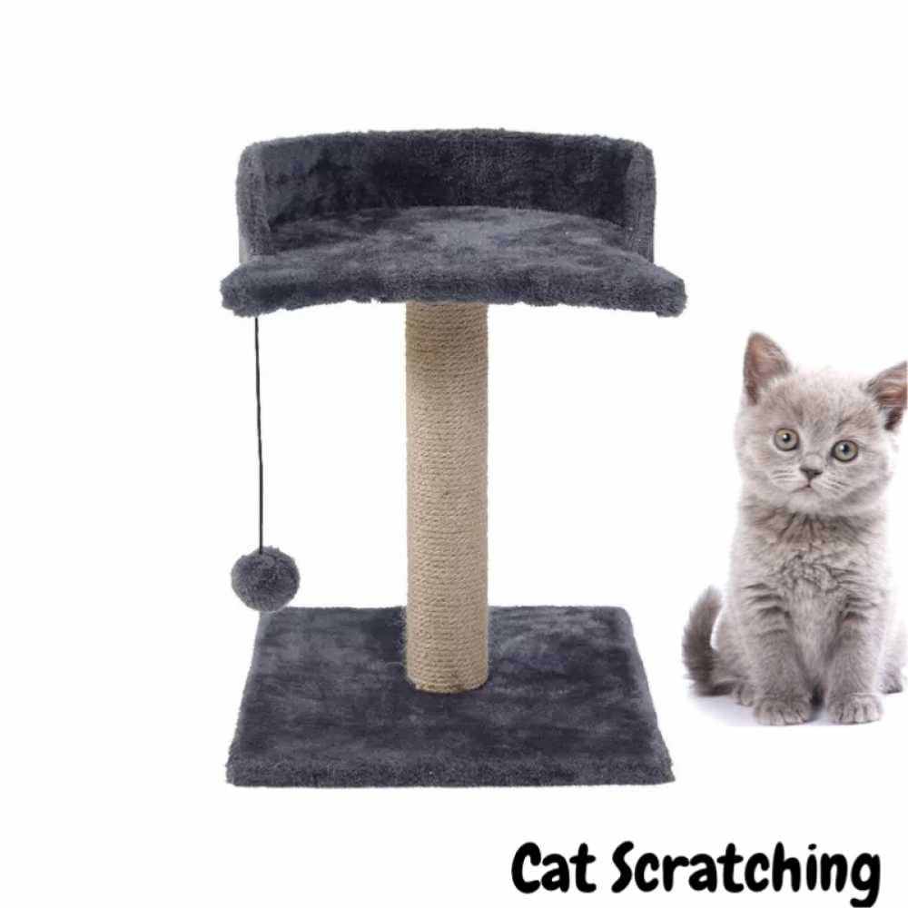 خداشة قطط على شكل مقعد 2في1 عمود خدش مع سرير Cat Scratching cat tree