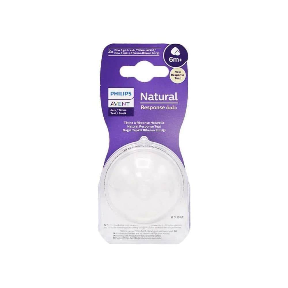 Philips Avent Natural Baby Nipples 6 Months and Above - 2 Pieces