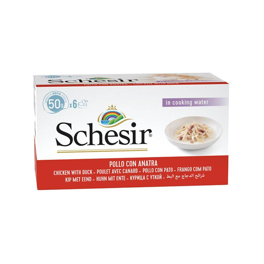 X Schesir Chicken Fillet With Duck In Cooking Water 50G Multipack