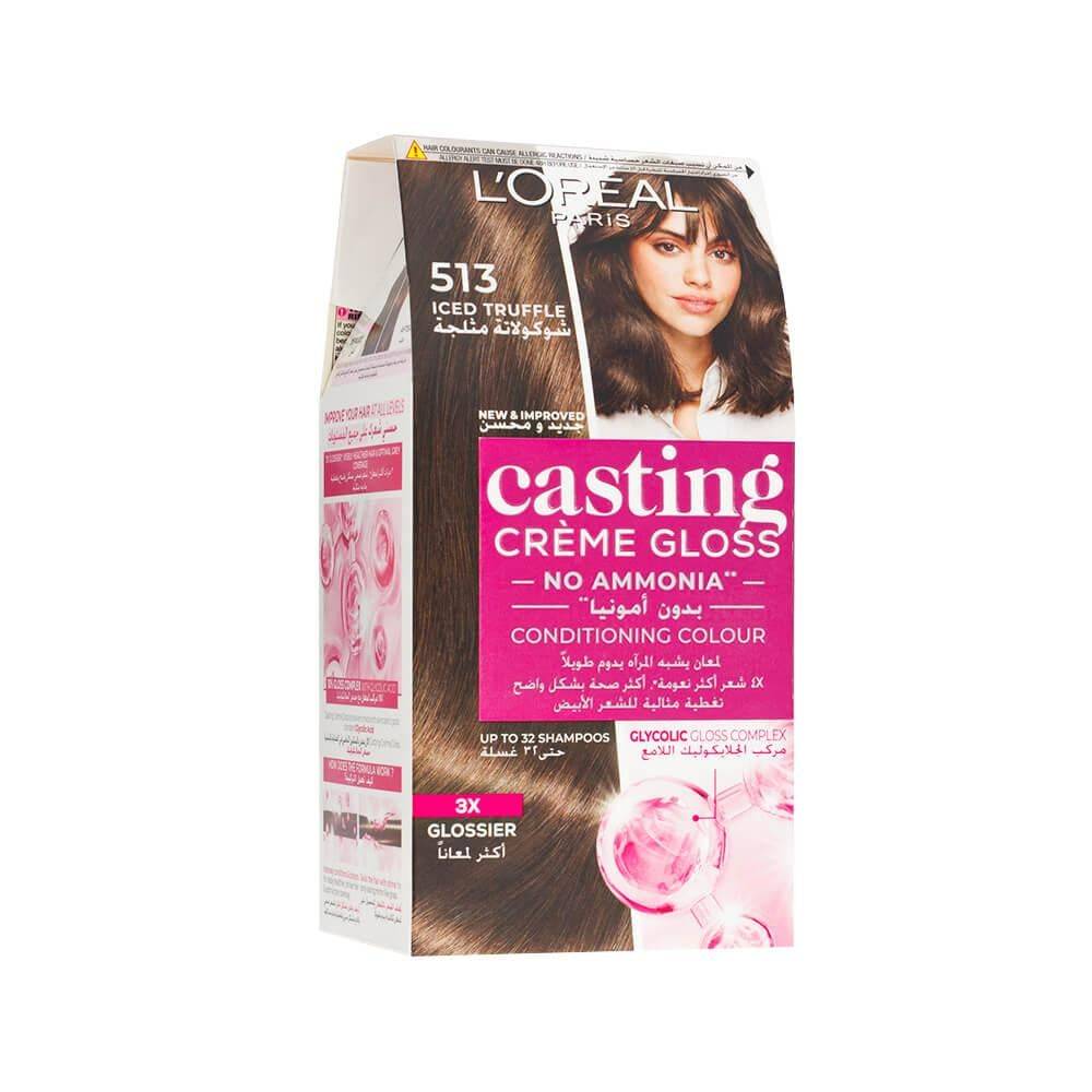 L'Oreal Paris Casting Creme Gloss Hair Dye - Iced Chocolate 513