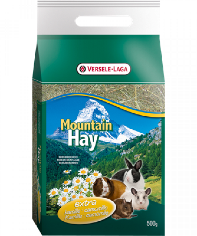 فيرسل لاقا ماونتن هاي فرشة عشبية لأقفاص الأرانب والهامستر ازهار البابونج Versele-Laga Mountain hay with CAMOMILE For Rodents