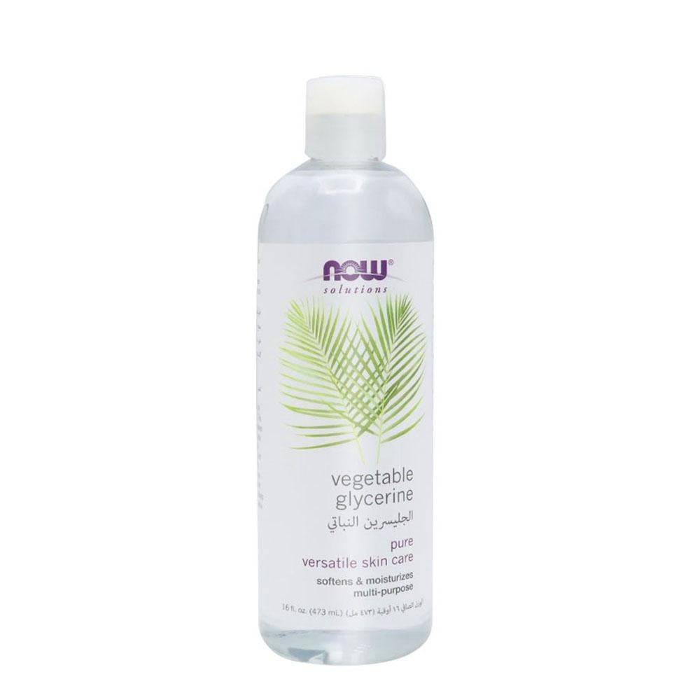 Now Pure Vegetable Glycerin Oil for Skin - 473 ml