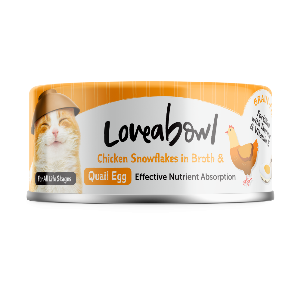 Loveabowl Chicken Snowflakes In Broth Quail Egg