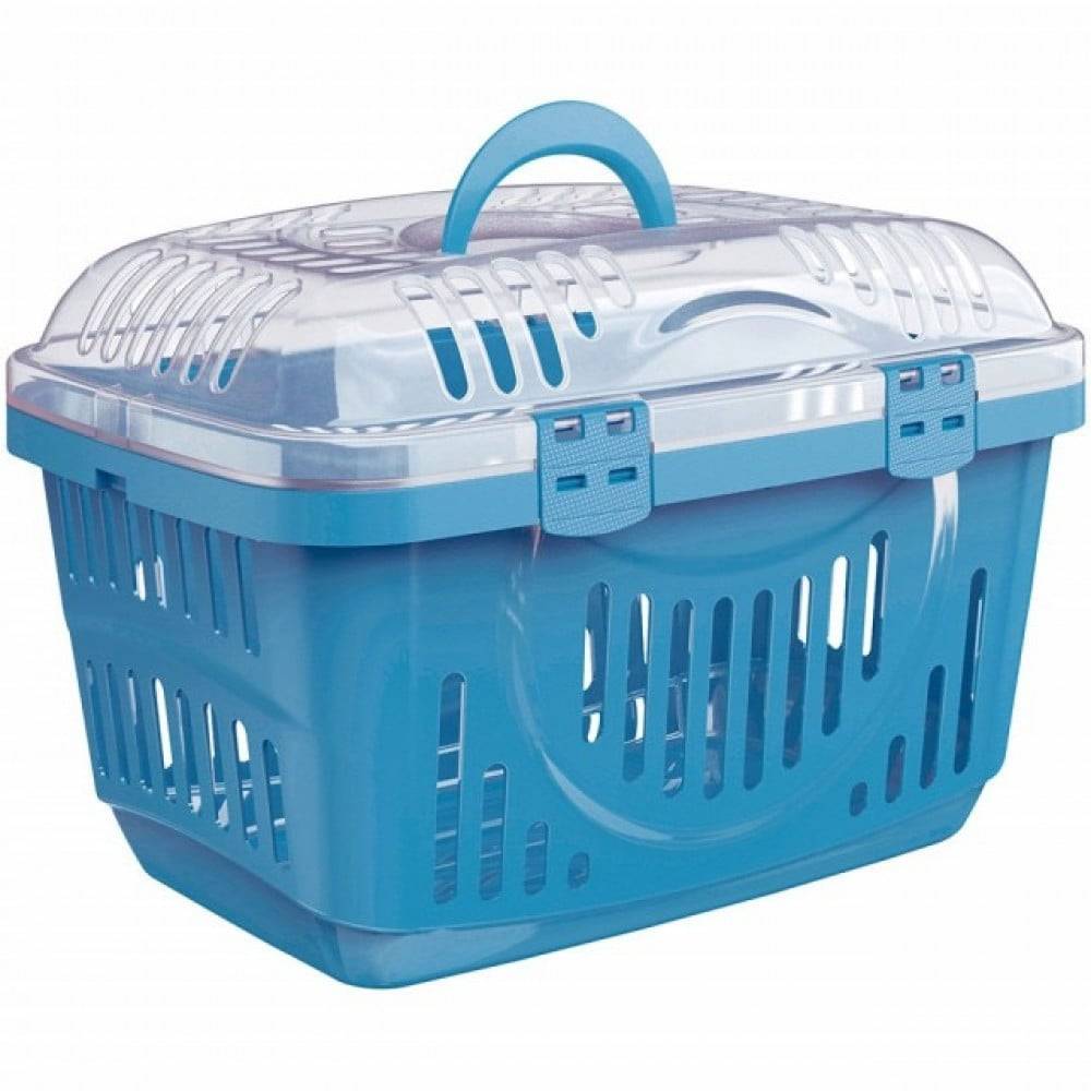 قفص تنقل ايطالي باب علوي شفاف GeorPlast Rocket Transporent - Pet Carrier