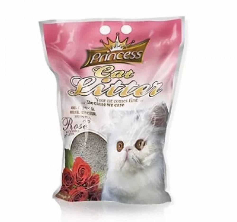رمل القطط برينسس عالي التكتل برائحة الورد Princess Clumping Cat Litter 10L