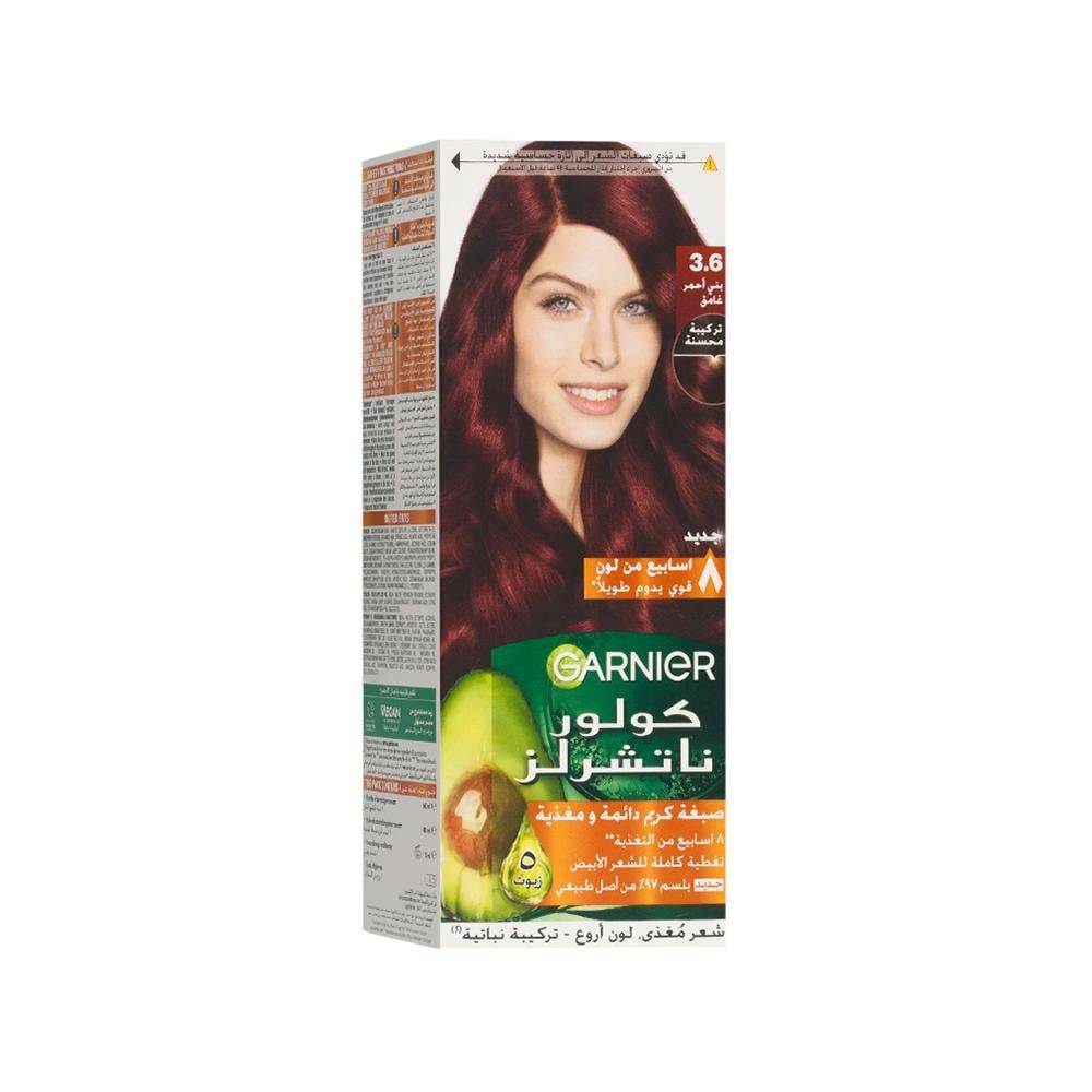 Garnier Color Naturals Hair Dye - Dark Red Brown 3.6