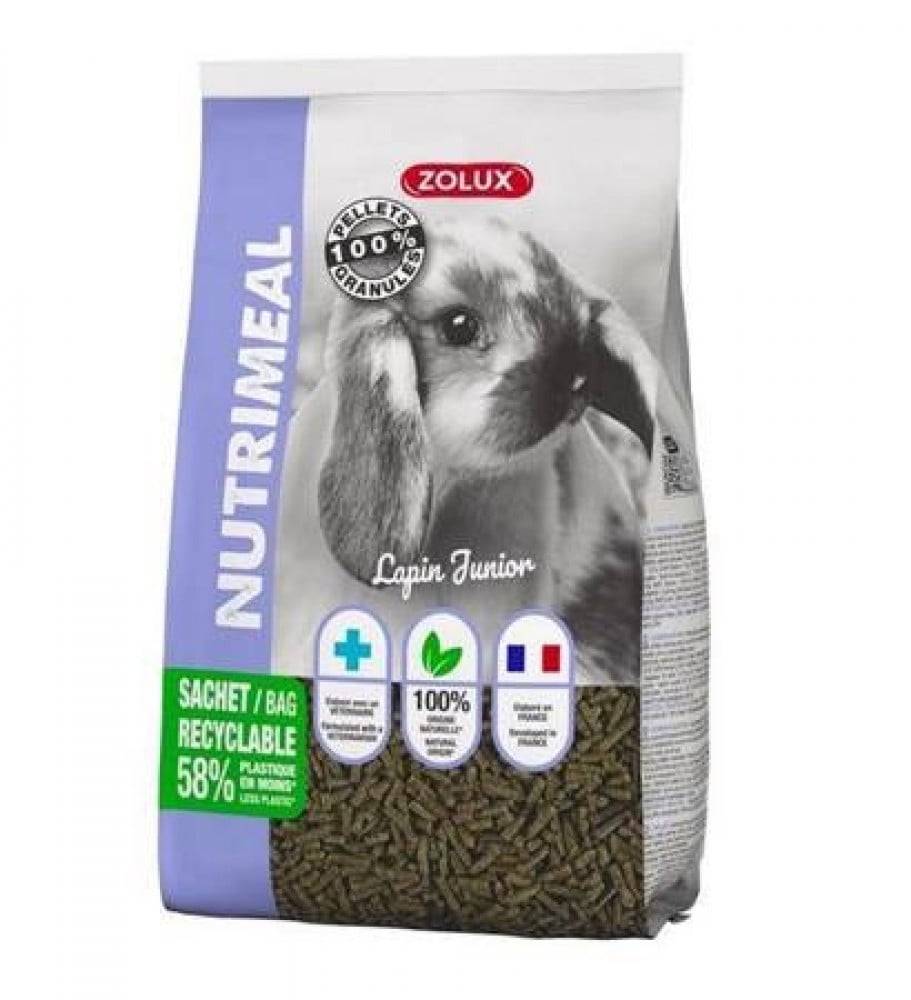 زولوكس نوتريميل3 حبيبات البروتين الغذائية للارانب الصغيرة 2,5 كغ ZOLUX NUTRIMEAL 3 Pallets - Food for junior rabbits 2,5kg