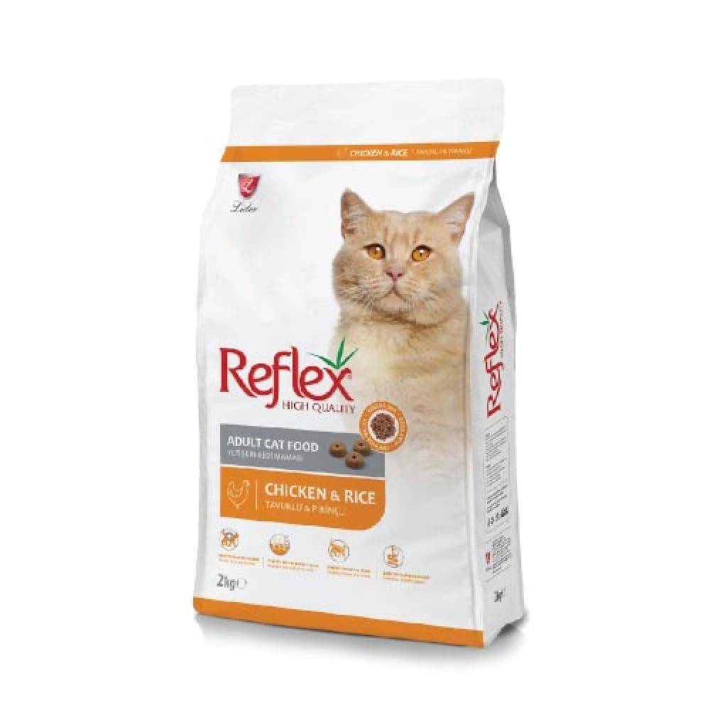 ريفلكس طعام جاف للقطط البالغة دجاج مع الأرز REFLEX ADULT CAT FOOD CHICKEN AND RICE