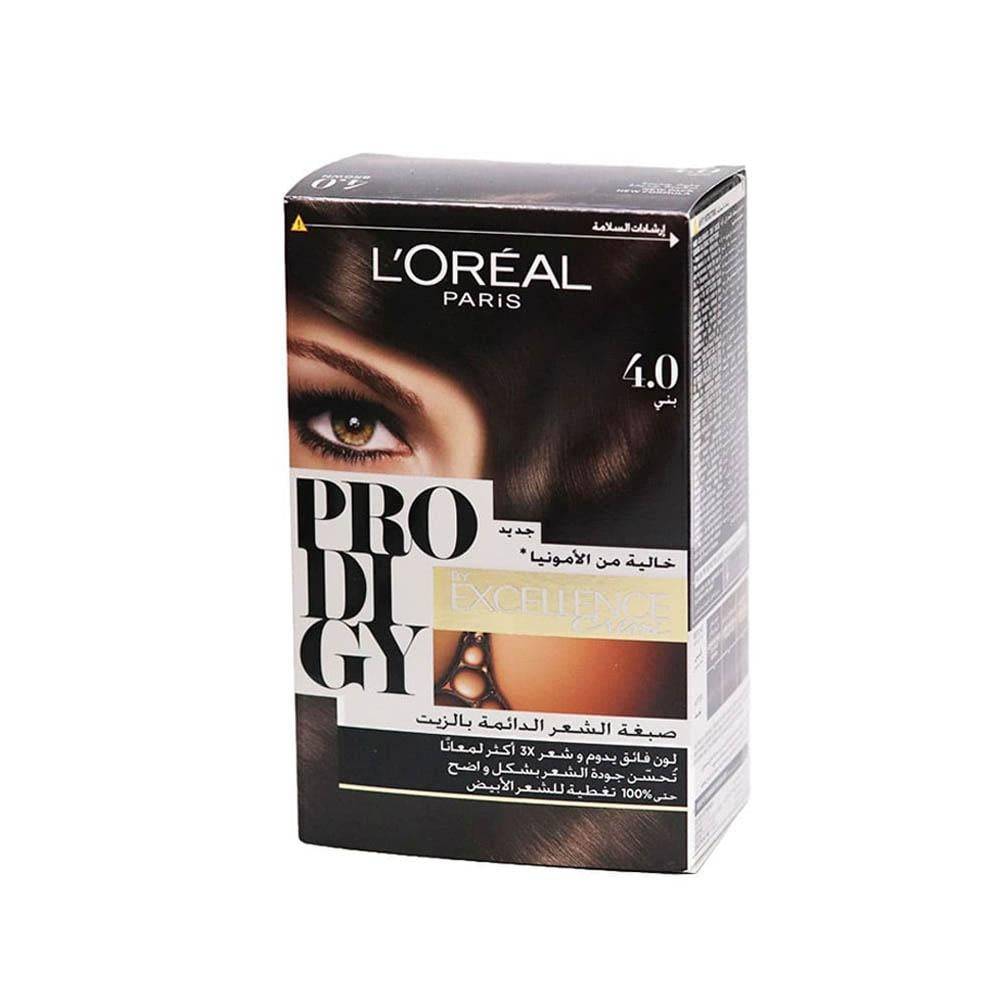 L'Oreal Paris Prodigy Hair Dye - 4.0 Brown